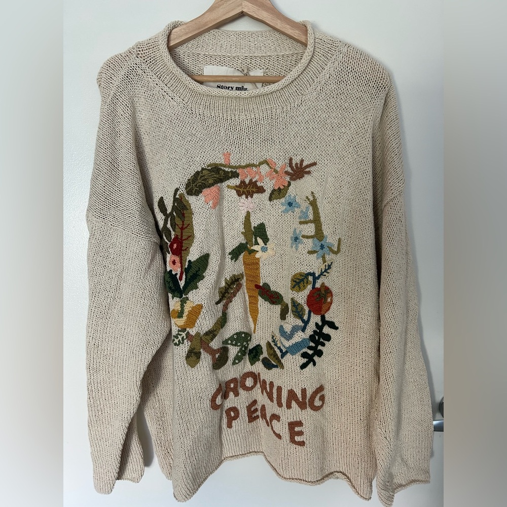 NWT Story mfg “inner peace” twinsun rollneck